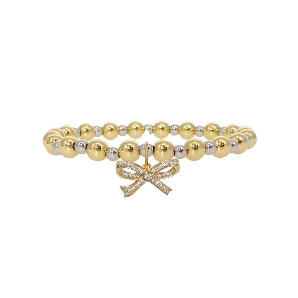 NEW LOVE, LISA women's gina bow bracelet in gold